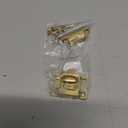 Small Heavy Duty Solid Brass Cabinet Door Latch - 1-3/4"  1-3/4" - Spring Loaded Cupboard Door Latch with Oval Turn - Vintage Cabinet Hardware | UA-101-LPB