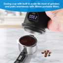 Espresso Dosing Cup & Digital Scale Combo - 0.05g Precision, USB-C Rechargeable, 58mm Portafilter Compatible - Stainless Steel Interior, Black