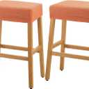 YISUN Stool Covers Rectangle - 2 Pack Stretch Waterproof Saddle Seat Cover Counter Bar Stools Bar Chairs Covers Kitchen Island Chairs Cushion Protector