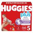 Huggies Plus Diapers Size 5 (27+ Pounds), 156 Count