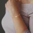 Tarsus Cross Bracelet for Women, Christian Gifts for Women, Religious Gifts Adjustable Dainty Cross Bracelet, Easter, Mother's Day, Christmas, Birthday