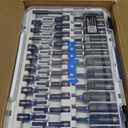 toolant Impact Magnetic Nut Driver Set, 38pcs Impact Driver Bit Set, Deep Nut Driver Set, Impact Socket Adapters, Wing Nut Driver, Bit Extension, 1/4'' Quick Change