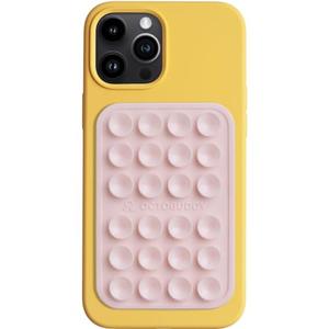 OCTOBUDDY Classic - Silicone Suction Phone Case Adhesive Mount - Hands-Free, Strong Grip Holder for Selfies and Videos - iPhone and Android Compatible - 2.25″ x 3.25″, Chalk