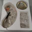 Bestier Gold Modern Pendant Chandelier Crystal Raindrop Lighting Ceiling Light Fixture Lamp for Dining Room Bathroom Bedroom Livingroom entryway 1 E26 Bulbs Required D13 in x H16 in