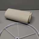 GO&SO Beige Medium Drum Lamp Shade for Table Lamps Floor Lamps- 13 "Top x 13" Bottom x 10 "High(Spider) Oatmeal Linen Shade Replacement Lampshade Barrel Lampshade Fabric -Rustic -1 Pack Easy Assembly