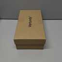 Vertundy Women's Mule Heels Rhinestones Strappy Stiletto Slide Pumps Slip On Sexy High Heels Sandals Closed Pointed Toe Backless Dressy Wedding Party Summer Shoes (White)