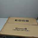 22x28 Frame Set of 2, Rustic Brown Wood Style - Display 18x24 Picture Frame with Mat or 22 x 28 Poster Frame without Mat, Wall Mounting Horizontal and Vertical