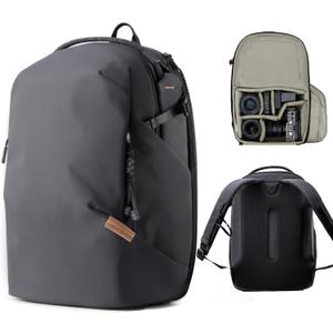 PGYTECH OneGo Lite Camera Backpack Water-Resistant DSLR/Mirrorless Bag 22L (Matte Black)