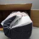 Bedluxe Wedge Pillow, 10 inch Bed Wedge Pillow for Headboard, Pillow Wedge for Acid Reflux Relief, Sleeping, Back Pain Relief, Snoring, Triangle Pillow Wedge, White/Grey, 24"×24"×10"