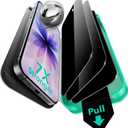 ESR 3 Pack 9H+ Glass for iPhone 17/ iPhone 16 Pro Privacy Screen Protector, [Military Grade Shatterproof & Highly Durable] Armorite Anti-spy Tempered Glass with UltraFit Tray