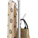 Tenkovic Metal Coat Rack Stand with Marble Base, Coat Rack Freestanding, Easy to Assemble and Sturdy Bionic Hall Tree with 8 Hooks for Home Entry-way Hat Hanger Organizer (white)