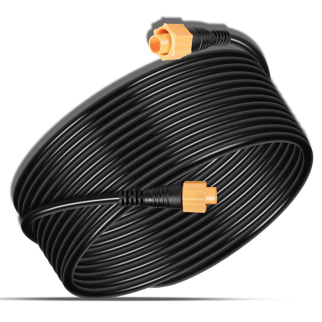 Replacement Part for Lowrance Ethernet Crossover Cable Yellow Cat7 Cable, 25-Feet, High-Speed, Plug and Play, Waterproof