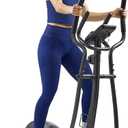 Sunny Health & Fitness Smart Upright Elliptical w/Pulse Sensor Built-in, Indoor Full-Body Cross-Training & Cardio Exercise Machine for Home, Free SunnyFit App Connection, Optional Long Stride Length