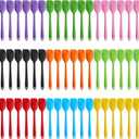 Hsei 54 Pieces Silicone Spatulas 8.1 Inch Rubber Spatula Heat Resistant Non Stick Flexible Cooking Scraper Baking Mixing Tool with Stainless Steel Inside for Kitchen Cookware Dishwasher Safe, 9 Colors