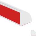 2 x Flexible Quarter Round Molding,Flexible Molding Trim Self Adhesive,Quarter Round Trim,Peel and Stick Trim for Wall Edge Corner,Cabinet Edge,Countertops.(White) (1m/39in)