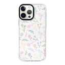 NITITOP Compatible for iPhone 14 Pro Case Cute Flower Floral Clear for Women Girl Ultra Slim Crystal Shockproof Soft TPU Anti-Yellow Protective Phone Cover - Colorful