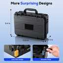 Auarte [Super Hard Carrying Case for Nintendo Switch 2(2025),All In One Portable Fully Protective Hard Travel Case,Waterproof Bag for Console Controller Accessory (Black)