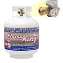 Flame King 20 lb and 30 lb Steel Propane Tanks with OPD Valve, Built-In Gauge