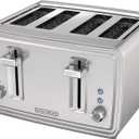 BLACK+DECKER 4-Slice Toaster, Stainless Steel, TR4900SSD