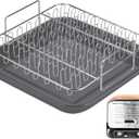 Dedicated Bacon Rack Cooking BRACE For Ninja Woodfire Pizza Oven OO101, Pro XL, OG800 Series Grill, Bacon RackSausages Rack Specially Designed For Ninja, Stainless Steel Baking Rack(No pan)