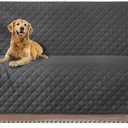 HOMERILLA Reversible 3 Cushion Couch Cover for Dogs Water Resistant Washable Pets Furniture Protector Sofa Cover with Elastic Straps (Sofa 68", Dark Grey/Light Grey)
