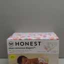 The Honest Company Clean Conscious Diapers for Delicate Skin, Up to 100% Leakproof Hypoallergenic Fragrance-Free Baby Diapers, Girl Prints, Club Box, Size Newborn, 72 Count (Prints May Vary) (Rose Blossom + Tutu Cute)