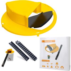 Mouse Trap Bucket- 5 Gallon Bucket Lid Mouse Rat Trap- Automatic Reset Flip and Slide Mouse Trap - Humane Mouse Rat Traps for Indoor Outdoor Use (Golden-1Pack)