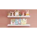 Floating Shelves for Wall Décor 24 Inch Long Set of 2 Nursery Book Shelves Bathroom Shelves Over Toilet Shelf for Books, Plants, Toys, Photo Frames, Picture Ledge-Pink