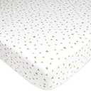 American Baby Company Printed 100% Cotton Jersey Knit Fitted Crib Sheet for Standard Crib and Toddler Mattresses, Taupe Triangles, for Boys and Girls