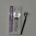 Heated Eyelash Curlers, Electric Eyelash Curlers, Rechargeable Lash Curler with Eyelash Comb for Makeup Natural Curling Eye Lashes and 24 Hours Long Lasting - Purple 2024 Updated Model B