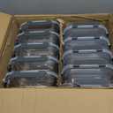 M MCIRCO 10-Pack,22 Oz Glass Meal Prep Containers,Glass Food Storage Containers with lids,Lunch Containers,Microwave, Oven, Freezer and Dishwasher (Gray)