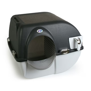 Omega Paw Elite Self-Cleaning Litter Box, Black