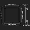 Repa Market 12 x 12 Inch Access Panel for Drywall with Aluminum Frame/Wall Hole Cover/Access Door Panel with Click Function Heavy-Duty Service Hatch for Plumbing, Electrical, HVAC Access Door