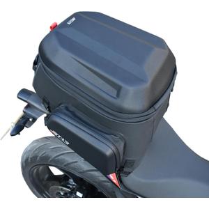 Universal Motorcycle Tail Bag, 40L-55L Expandable Rear Seat Bags Backpack