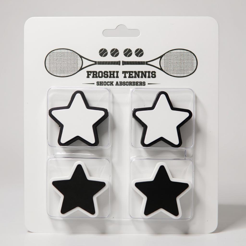 Tennis Vibration Dampeners Shock Absorbers Performance Accessory Gift Fun Design 4-Pack Match with Your Doubles Partner!