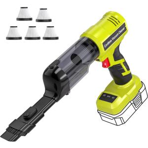 Adisipsoarin Cordless Vacuum Cleaner for Ryobi 18V Battery, Electric Handheld Vacuum Cleaner with 105AW Powerful Suction, Portable Vacuum Cleaner for Floor, Carpet, Car, Home (Battery Not Included)