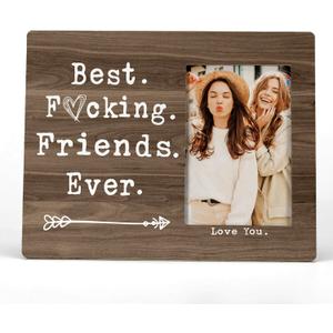 FONDCANYON Best Friends Ever Picture Frame - Bff & Friendship Gifts for Men, Women & Girls (4x6 Inch, 3 Colors)