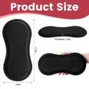 Wehhbtye 2Pcs Post Surgery Lipo Foams, Abdominal Side Compression Board, 11.8'' x 5.5'' Black Lipo Foam Lateral Protector for Post Surgery Recovery Waist Filling Skin Anti-Sagging