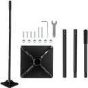 Ground Tamper Tool, 8"X8" Steel Tamper, Heavy Duty Hand Soil Tamper Tool with 48 Inch Handle for Leveling Soil, Installing Paving Stones, Gravel, Asphalt, Sand, and Repairing Pavement
