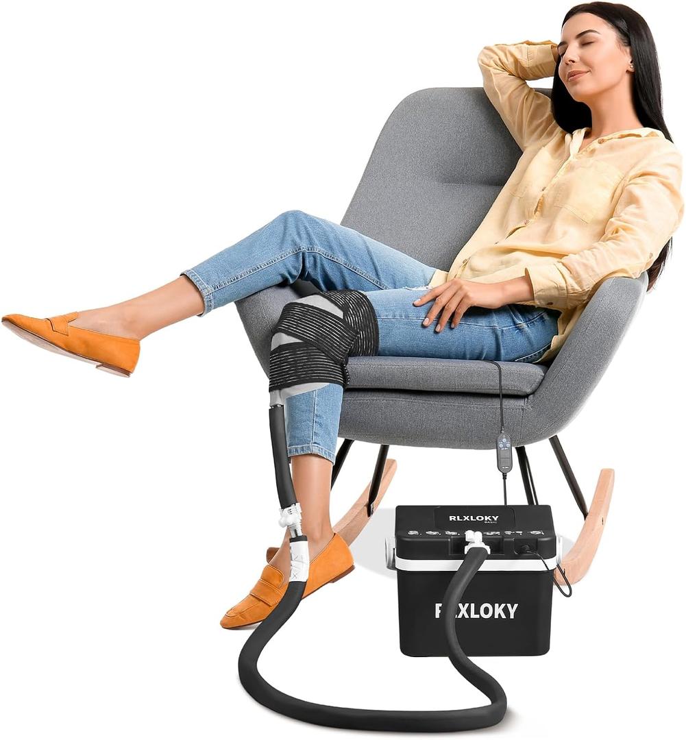 RLXLOKY 2.0 Basic Cold Therapy Unit with Programmable Timer,Ice Machine for Knee and Shoulder After Surgery,Cold Therapy System with Universal Ice Pack for Knee, Shoulder, Hip, Leg and Hip