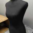 FDW Manikin 60-67Height Adjustable Female Dress Model Display Torso Body Tripod Stand Clothing Forms (Black, 60-67 Inches)