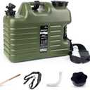 5 Gallon Water Jug, Camping Water Container BPA Free Water Storage with Spigot No Leakage Portable Emergency Water Tank for Outdoor Hiking Camping Picnic Supplies (640 Ounces)