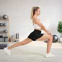 Women's High Stretchy Sports Skirts High Waist and Ruffled Hemline Tennis Skirts for Athletic, Workout and Daily Wear (X-Large, Black)