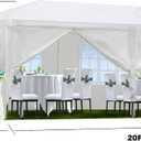 10'x20' Party Tent, Outdoor Wedding Canopy Tents for Parties with 6 Removable Sidewalls, Heavy Duty Canopy Outside Gazebo Event Tent for Parties Garden Patio Backyard, White