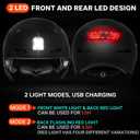 DKONI Bike Helmet with LED Lights Bicycle Helmets Commuter Cycling Helmet USB Rechargeable Front & Back LED Light Helmet for Adult Men Women