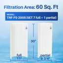TOREAD FS-2005 DE Filter Grids 60 Sq.Ft Complete Pool Filter Replacement for Hayward DE6020 DEX6000DA Unicel PFS3060 Filbur FC-9550 FNS Plus 60 Jandy DEL DEV60 59003000 30 Inch Height