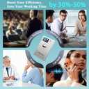 AI Voice Recorder, Transcribe & Summarize with Deep AI Analysis, Support 152 Languages, App Control, AI Noise Cancellation, Upgraded Built-in MagSafe, 64GB Audio Recorder for Meetings, Lectures, Call