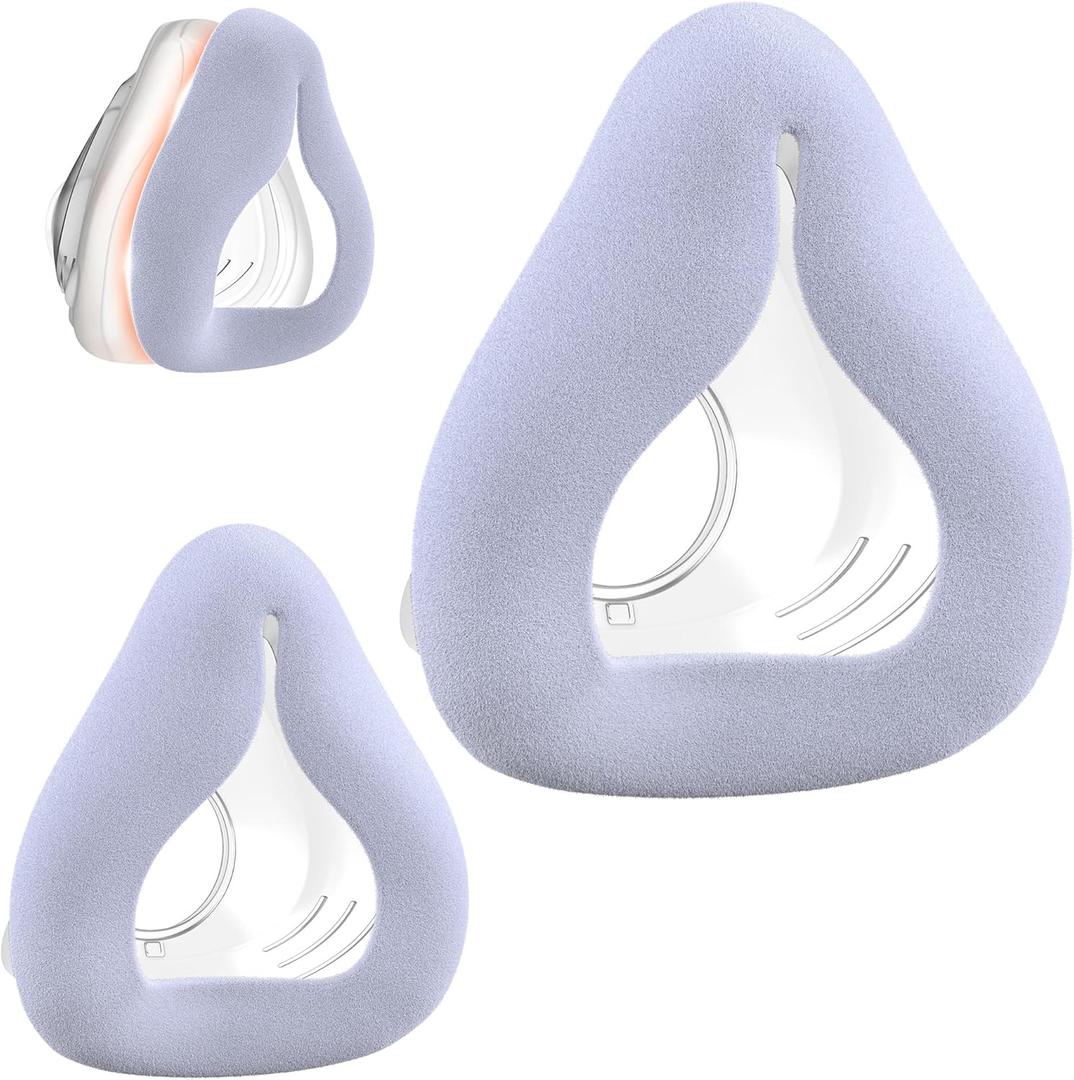 Upgraded F20 Fabric Mask Cushion(M) for AirFit F20 & Airtouch F20, Full Face Mask Wrapped by Breathable Fabric, F20 Cushion for CPAP Users, No Silicone Contact & Stuffiness, 2PCS(Medium)