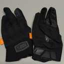 100% Cognito D30 Protection Enhanced Motocross Gloves - MX, Dirt Bike & Powersport Riding Gear with Extra Knuckle Gaurds (Small, Black)