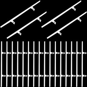 20 Pcs Shutter Repair Slider Connector Plantation Shutter Repair Kit Replacement Parts, 2 Connect 3.25" Center Spacing